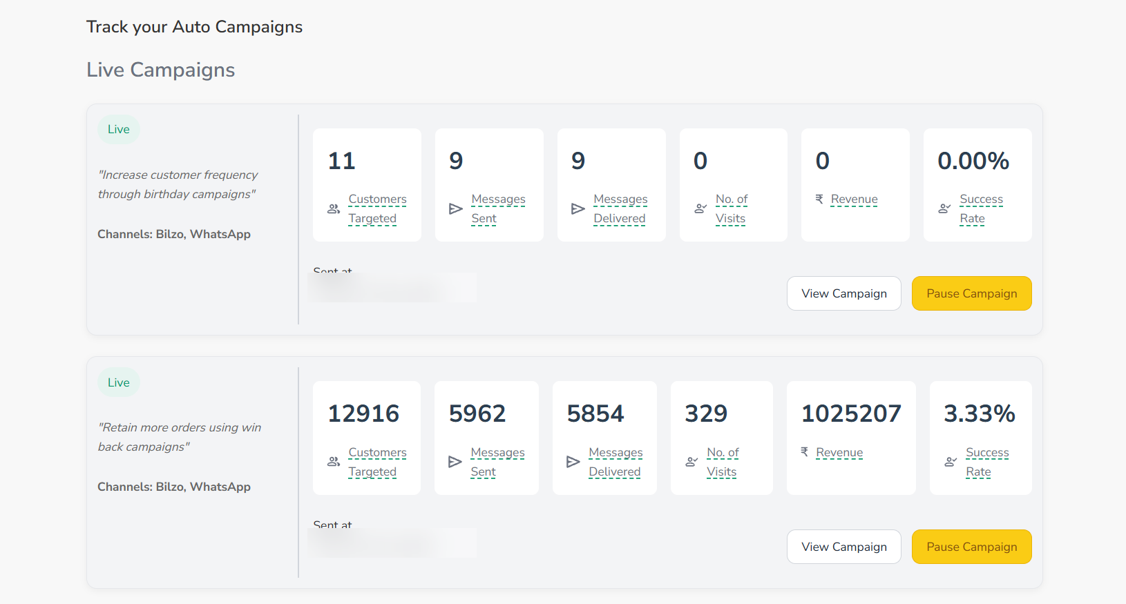 Campaigns & AI Reports